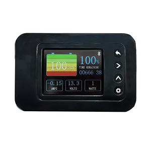 Licitti lifepo4 medidor de bateria, monitor de bateria com indicador de carregador, capacidade da placa, analisador de nível 12v 3.2v com bt 500a