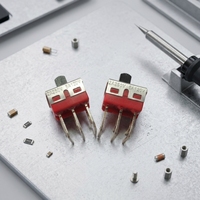 Livolo — interrupteur coulissant Miniature, avec 6 broches à Angle droit, terminal PCB 2A, 250V 5A120V, boîtier en acier inoxydable