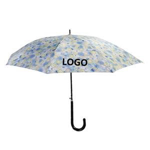 Parapluie droit surdimensionné de style japonais décontracté, résistant au vent, durable, publicitaire, monobloc, à long manche, pour hommes et femmes - Product Image 1