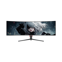 Monitor para Juegos de PC de 49 Pulgadas 4K, Pantalla Plana LED LCD sin Marco, Panel IPS de 165 Hz, 1 ms, HDR600 Sync, Monitor Ultra Ancho para Juegos