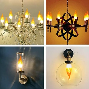 E12 E14 E27 <span class=keywords><strong>LED</strong></span> ngọn lửa hiệu ứng candelabra ánh sáng bóng đèn nến lửa đèn với 3 chế độ nhấp nháy cho bên vườn giáng sinh trang trí nội thất - Product Image 6