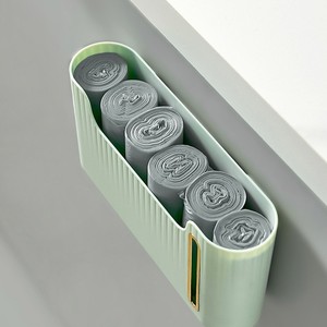 Wall Mounted Garbage Bag <b>Storage</b> Box Rectangle Luxury Green No Lid <b>Kitchen</b> Pull Out <b>Storage</b> Basket - Product Image 2