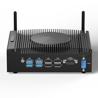 Mini PC Tanpa Kipas Intel Core i3-1215U Generasi ke-12 DDR5 8 USB Dual LAN Grafis Terintegrasi VESA Mount untuk Industri dan Kantor