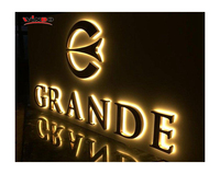 Letrero Comercial con Logotipo para Oficina, Interior/Exterior, Retroiluminado, Iluminado, Letrero Empresarial, Logotipo de Pared, Letras de Canal LED 3D