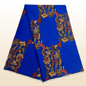 High Quality <strong>Tissu</strong> Wax Twill Fabric Polyester Textile Material African Disperse Twill Fabric - Product Image 1