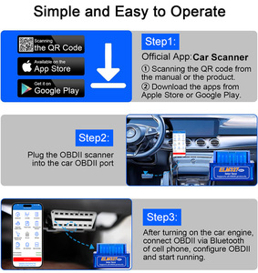 Sản phẩm mới niêm yết ô tô phổ OBD 2 xe công cụ Chẩn đoán OBD Wifi <span class=keywords><strong>Bluetooth</strong></span> Scanner hỗ trợ OBDII giao thức - Product Image 6