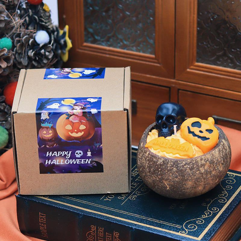 Halloween coconut shell-injured ghost