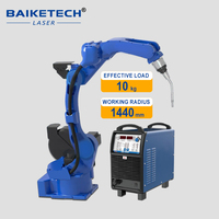 6 Aixs brazo robótico MIG 3D máquina de soldadura carga útil 10KG 1440mm brazo automático Robot soldador sistema para Metal