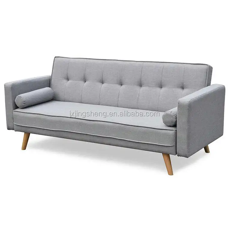 Wohnzimmer möbel bequeme Rückenlehne Design Holz grau neue Sofa mit Kissen