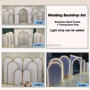 2026 Lightweight Foldable Black KT Board Backdrop Stand Portable Iron Poster Stand <b>Frame</b> for <b>Wedding</b> and Party Event - Product Image 6