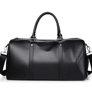 Sac de voyage en cuir en gros, motif gaufré, personnalisable, bandoulière réglable, poignée supérieure, imperméable, polyester durable - Product Image 4