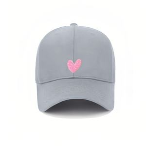 Casquette de baseball avec logo à paillettes cœur rose - Product Image 4