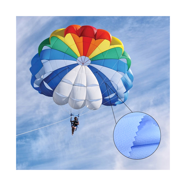 Tear Resistant Silicone Coated Ripstop Nylon Fabric for Paraglider Parachute Double Line Nylon Fabric