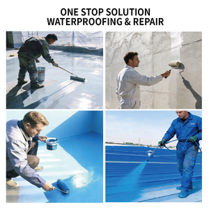 Revestimiento para Techos Exteriores, Sellador Resistente a Grietas para Paredes y Terrazas <span class=keywords><strong>de</strong></span> Concreto, Protección Impermeable - Product Image 2