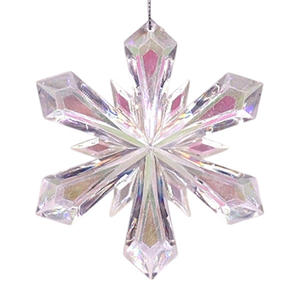 Benutzer definierte bunte Acryl Schnee Luxus 6 Winkel Schneeflocke Ornamente Weihnachts baum hängen Party Indoor Home Decoration - Product Image 3