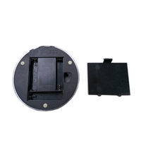 Support d'affichage LED rond noir moderne pour PC, alimenté par batterie, avec couleurs de lumière optionnelles