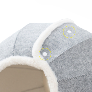 공장 직영 소형 강아지 고양이 텐트 하우스 접이식 침대 2 in 1 실내용 고양이 침대 - Product Image 4