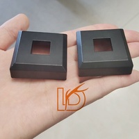 Cache-pieds carré en aluminium LD pour balustres carrés en fer de 1/2 pouce, cache-trous carrés, base plate, accessoires d'escalier