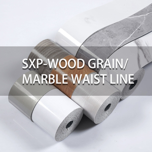 Battiscopa in Marmo Autoadesivo <span class=keywords><strong>per</strong></span> Decorazione Cucina, <span class=keywords><strong>Bordo</strong></span> Murale 3D in Marmo <span class=keywords><strong>per</strong></span> Decorazione Soggiorno, Carta da Parati in Marmo Impermeabile - Product Image 3