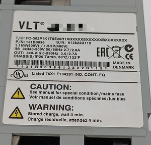 SPS FC-302P1K1T5E20H1XG VLT 131B0036 11 KW Programmierbarer Controller - Product Image 2