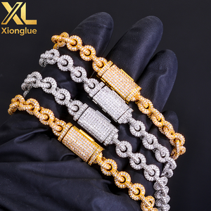 Pulseras de Moissanita con Eslabones Ovalados Pesados, Chapado en Oro Vermeil, Plata S925, Pavé de Diamantes, Personalizadas, Estilo Iced Out, Proveedores de Streetwear, OEMs B2B - Product Image 4