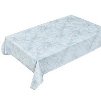 Nappe de table en PVC imprimée sur mesure, lavable, antidérapante, motif floral élégant pour cuisine, salle à manger, hôtel, banquet