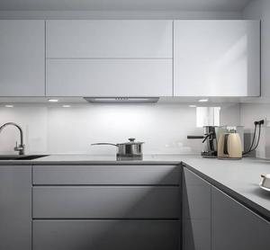CBMmart Mesa de Isla de lujo moderna de gama alta Gabinetes de cocina de piedra sinterizada Tablero de melamina de almacenamiento de madera para apartamentos - Product Image 6