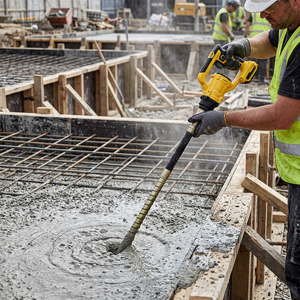 Vibrateur à <span class=keywords><strong>béton</strong></span> professionnel sans fil 21V 900W à vitesse variable, vibro-compacteur électrique pour ciment - Product Image 4