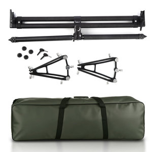 Soporte para Cañas de Pescar Totalmente Metálico, Telescópico y Plegable, con <span class=keywords><strong>4</strong></span> Soportes para Cañas, Altura Ajustable de 160 cm, 270 °   Soporte para Cañas de Pescar de Carpa con Ángulo Amplio de 155 Grados - Product Image 2