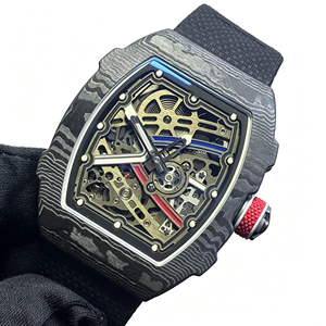 67-02 Ultra Thin 7.8mm Carbon Fiber Mechanical <strong>Watch</strong> Lightweight Style <strong>Skeleton</strong> Design Luxury Mens <strong>Automatic</strong> <strong>Watch</strong> - Product Image 1