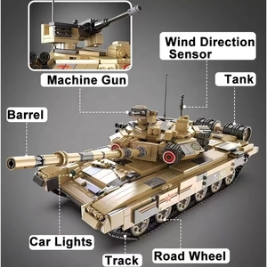 Cada C61003 War Remote Control T90 Tank Technical Model Compatible Army <strong>Bricks</strong> DIY Sets WW2 Military Toys Building <strong>Blocks</strong> - Product Image 5
