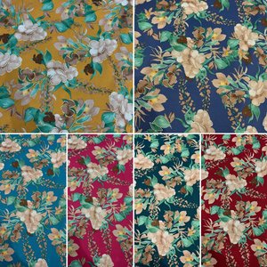 Nuevo diseño seleccionado, lámina dorada, impresión digital, Lámina de poliéster, gasa, koshibo, tela crepé con contorno dorado para vestido - Product Image 3