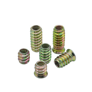 Shengyuan Thread Inserts M6 M8 M10 Metric Coarse Fully Threaded Iron Plated For Furniture Board Embedded Parts - Product Image 3