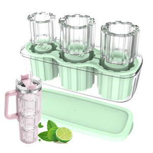 Para Stanley Cup, bandeja de molde de hielo con forma de cilindro de silicona, 20Oz, 30Oz, 40Oz, juego de bebidas para whisky, cócteles, café - Product Image 4