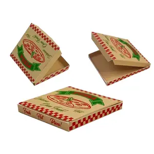 Parti iyilik için yüksek kalite ucuz özel oluklu toptan mini küçük pizza kutuları