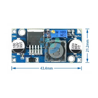 LM2596 konverter daya DC-DC, modul Step Down dapat disesuaikan Regulator tegangan LM2596S