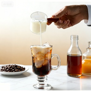 <span class=keywords><strong>Tazza</strong></span> da Caffè Irlandese in Vetro Senza Piombo da 230ml, Design Europeo, con Manico <span class=keywords><strong>e</strong></span> Piedino, per Latte, Caffè Freddo, Tisane, Uso Ristorante <span class=keywords><strong>e</strong></span> Casa - Product Image 5