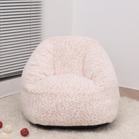Meubles de salon nouveau Design pouf chaise doux grain de léopard canapé en mousse pour enfants adultes le canapé paresseux canapé en mousse sac