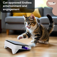 Jouet de distraction pour chat interactif Compagnon d'écran de chat durable Les mécanismes mobiles stimulent le plaisir de regarder des vidéos