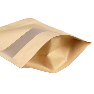 Heat Seal Packaging Size Packing Laminated Ziplock Bags Zip Lock Custom Your Own Logo Kraft Paper Bag Print Small White Brown - Product Image 5