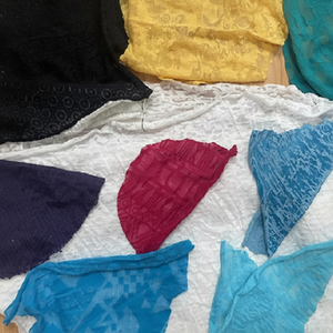 CVC Burnout Knit Fabric Stretch 90 ~ 100gsm 62 "/63" pour une utilisation en extérieur pour garçons et filles Stock-17122 - Product Image 1