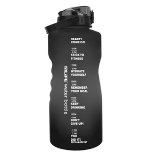Bouteille d'eau de sport et de camping sans BPA de <span class=keywords><strong>2</strong></span>,<span class=keywords><strong>2</strong></span> L à large ouverture, avec <span class=keywords><strong>shaker</strong></span> intégré, dégradé de couleurs, demi-gallon - Product Image 6