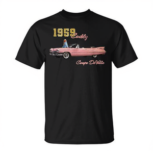 Camiseta Caddy Coupe DeVille Convertible de 1959, diseño clásico de los años 50, diseño vintage - Product Image 2
