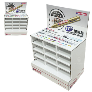 Tùy chỉnh khuyến mãi có thể gập lại hộp hiển thị cho bút truy cập bảng đồ chơi đầy màu sắc tông Countertop cho bán lẻ hiển thị - Product Image 2