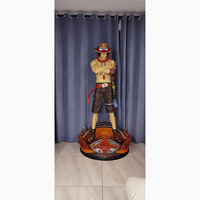Figurine d'action personnalisée en forme de fruit du diable, luffy, grandeur nature, personnages d'anime en une pièce pour la décoration intérieure