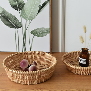 [Personnalisation disponible] Panier de rangement pour fruits en rotin, panier tressé pour pains vapeur, panier en saule tressé pour bonbons et collations - Product Image 2