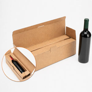 Boîte en carton écologique à alvéoles personnalisées pour l'expédition de <span class=keywords><strong>vin</strong></span> <span class=keywords><strong>rouge</strong></span>, recyclable, <span class=keywords><strong>bon</strong></span> prix, protection optimale - Product Image 2