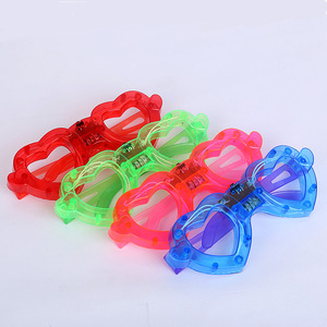 Lunettes lumineuses <span class=keywords><strong>pas</strong></span> chères à 6 LED et 6 formes, jouets en plastique clignotants, piles remplaçables, idéales pour concerts et anniversaires - Product Image 6
