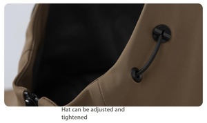 Veste fonctionnelle d'hiver imperméable 8000 mm et respirante 5000 mm pour homme, avec double fermeture éclair SBS, capuche réfléchissante, faible MOQ 1 pièce - Product Image 4