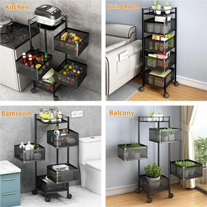 Carrito Organizador Giratorio Multifuncional con Ruedas para Cocina, Almacenamiento de Frutas y Verduras, OEM - Product Image 5